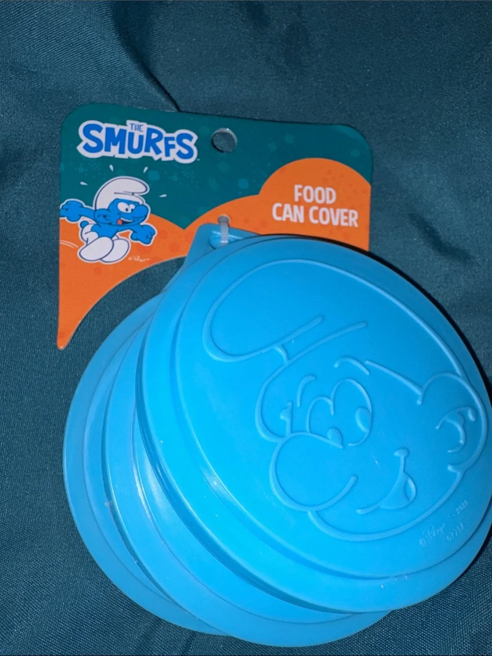 Smurfs Pet Bowl - Plastic with 3 pack of Can Covers